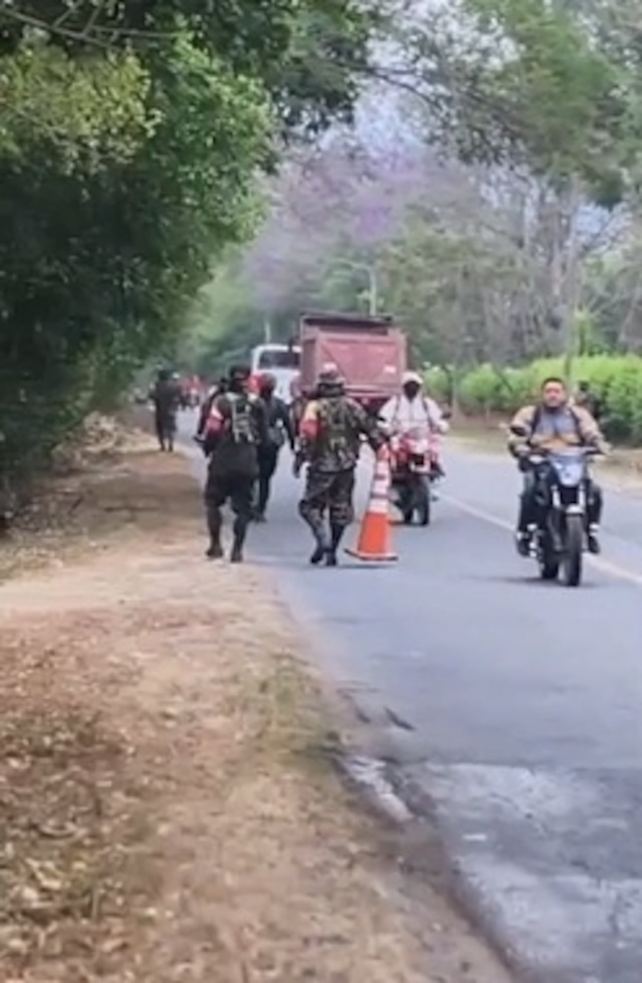 Los disidentes del frente Dagoberto Ramos de las Farc realizaron un recorrido por las vías del norte del departamento durante varias horas de la mañana de este miércoles 29 de julio.