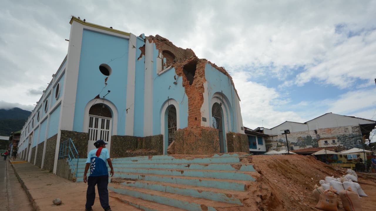La Parroquia Nuestra Señora del Perpetuo Socorro hace parte de los templos del Valle del Cauca afectados por el terremoto del 10 de agosto