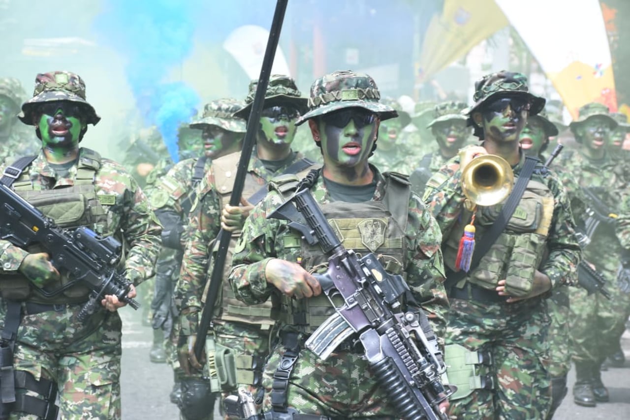 Desfile militar en Cali del 20 de julio del 2026.