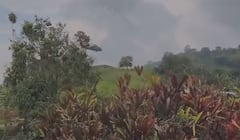 Este fue el momento de los combates que se registaron en la parte alta del municipio de Miranda, Cauca.