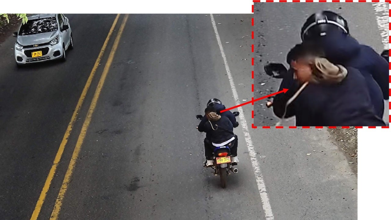 Las cámaras de vigilancia hacen seguimiento al presunto delincuente cuando huía hacia otro municipio, esto permitió su ubicación y captura. Foto: Alcaldía de Palmira / El País.