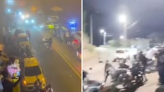Denuncian piques ilegales en el km 18 en la madrugada del lunes, 26 de octubre.