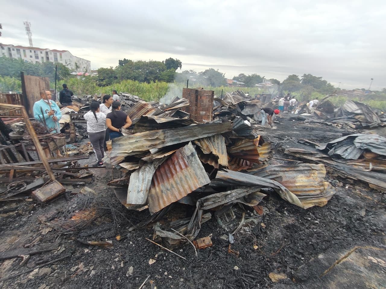 Incendio en Agua Blanca