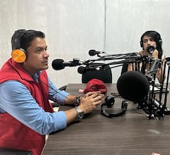 El candidato al Senado por el Nuevo Liberalismo, Carlos Osorio, estuvo en Cali, hablando de su aspiración. Foto: suministrada por la campaña.