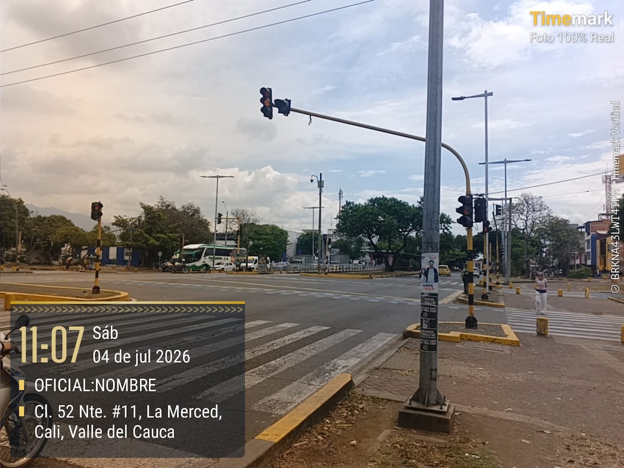 En la Merced el semáforo volvió a funcionar.