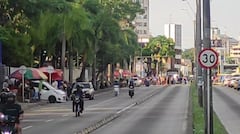 La protesta genera cierres intermitentes y congestión vehicular en el sur de Cali.