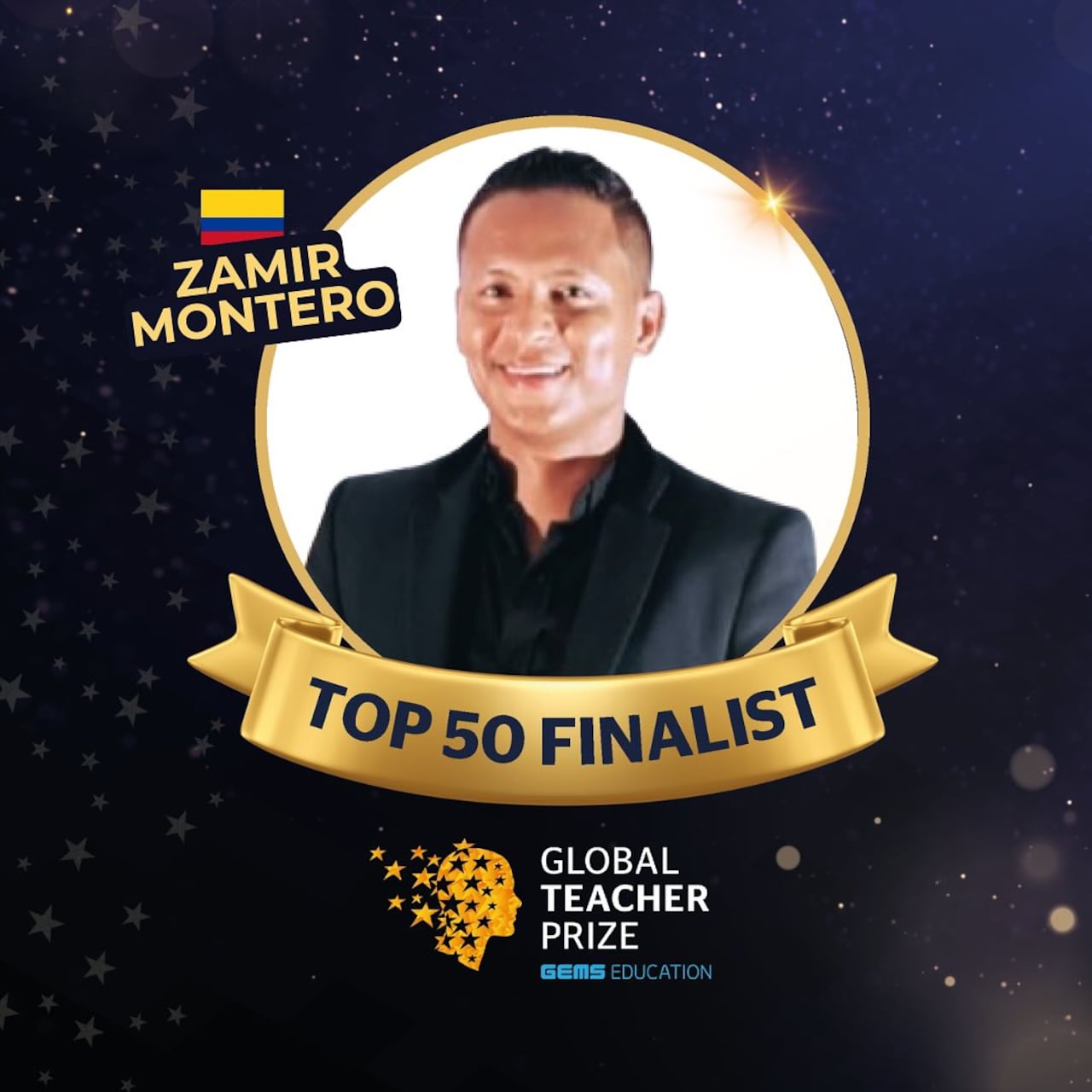 Zamir Montero Perduz, nacido en Santa Marta, es profesor en el colegio IED John F. Kennedy en el municipio de Fundación, Magdalena