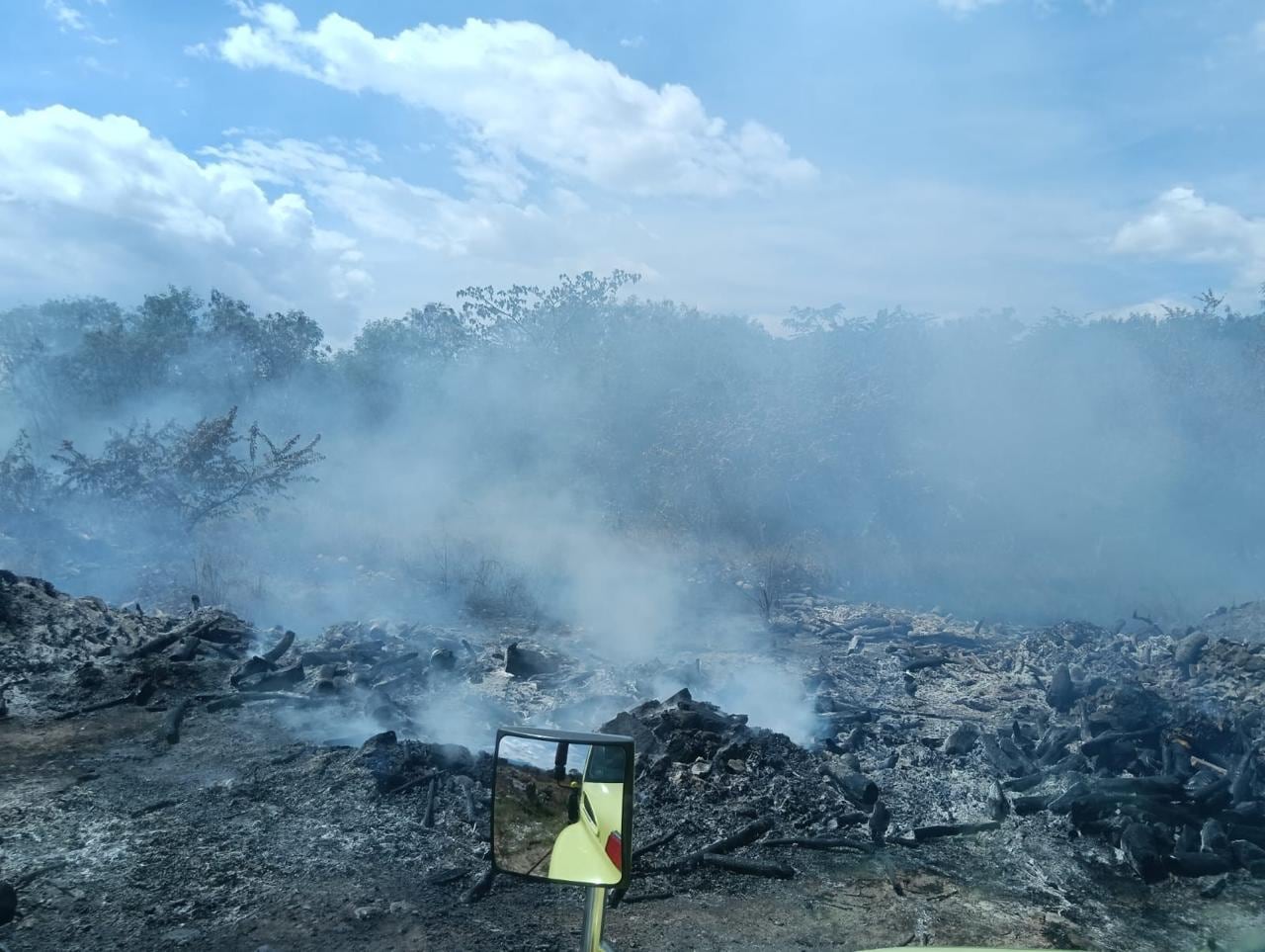 Una panorámica de lo que han dejado los incendios en el Huila.