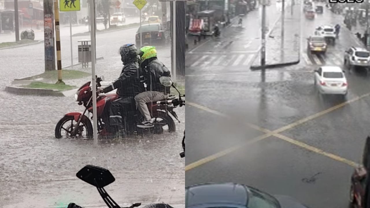 Fuertes lluvias en Bogotá desatan problemas de movilidad.