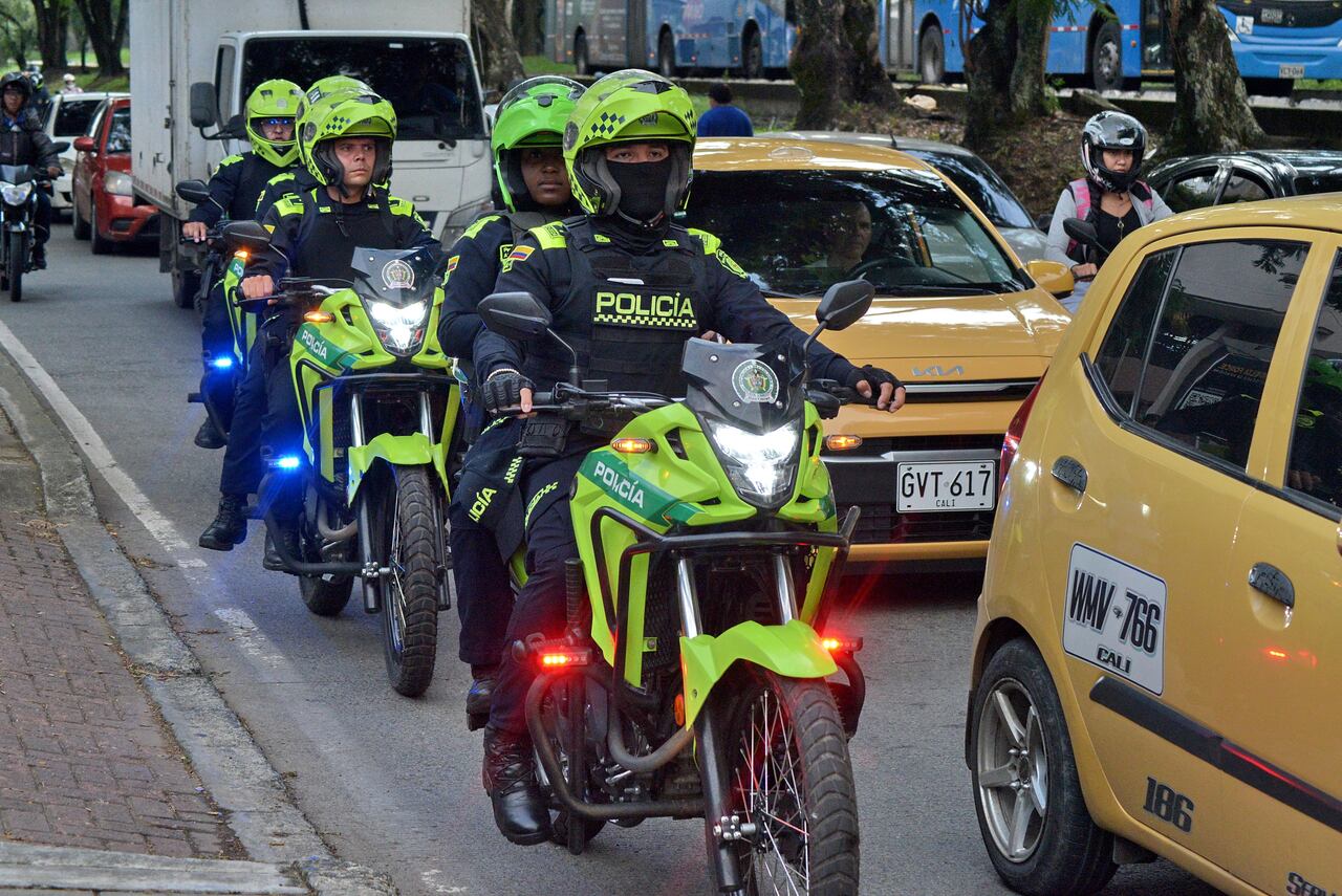 Operativos de control de la policía metropolitana en el sur de la ciudad.
