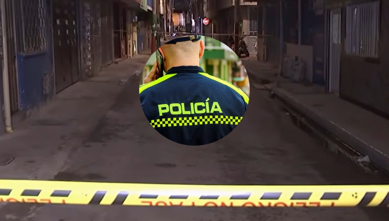 El sector en el que ocurrió el ataque y una imagen referencia de un policía.