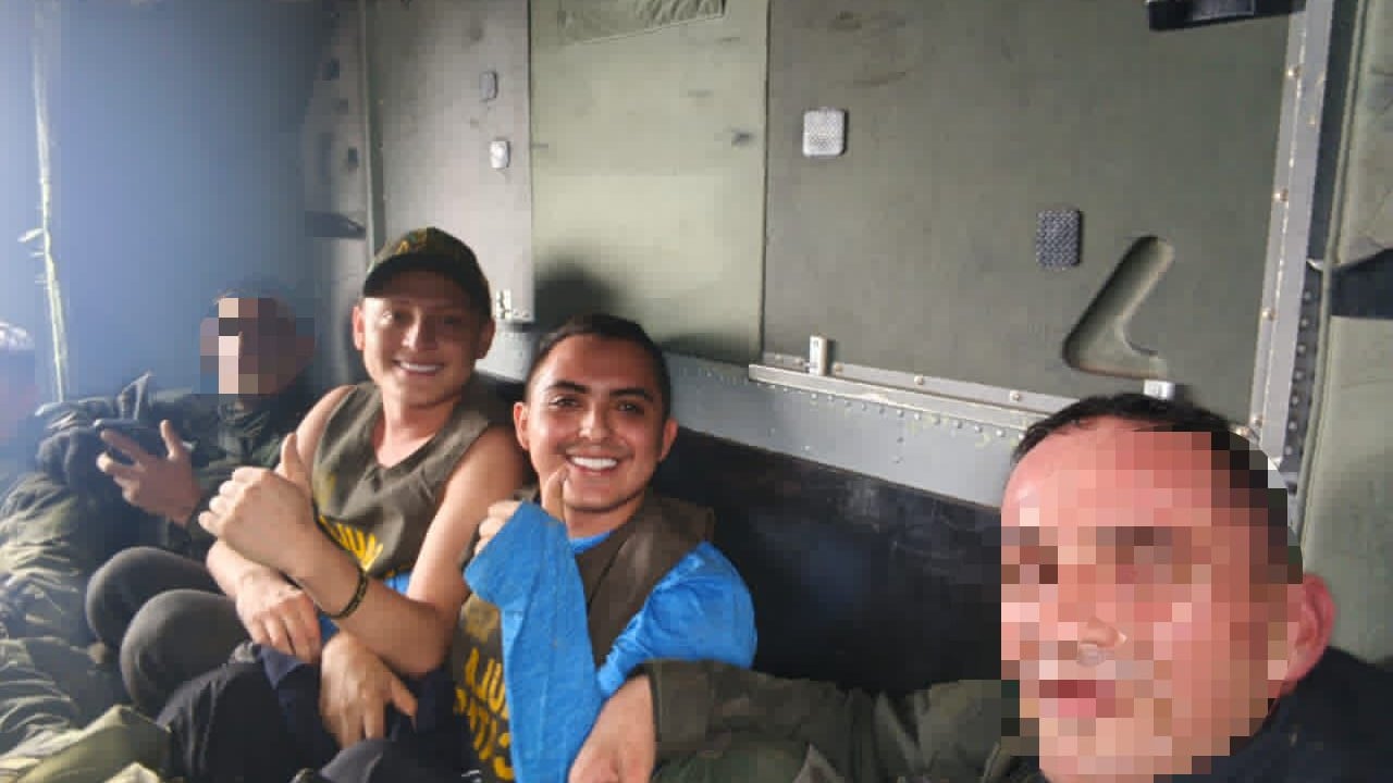 Rescate del Miguel Ayala y su mánager. Habrían sido encontrados en carpas improvisadas.