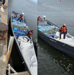 La embarcación tipo metrera interceptada por la Armada de Colombia en aguas del Pacífico sur transportaba más de dos toneladas de cocaína destinadas a redes del narcotráfico internacional.