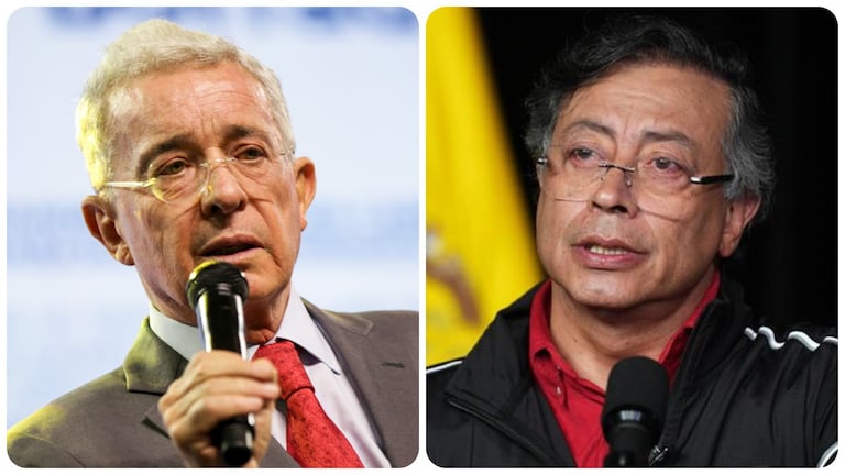 Álvaro Uribe y Gustavo Petro