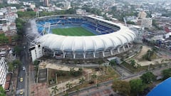 Panorámica del Estadio Olímpico Pascual Guerrero tras la inspección técnica que confirmó que su estructura principal no sufrió daños por el sismo del 10 de agosto.