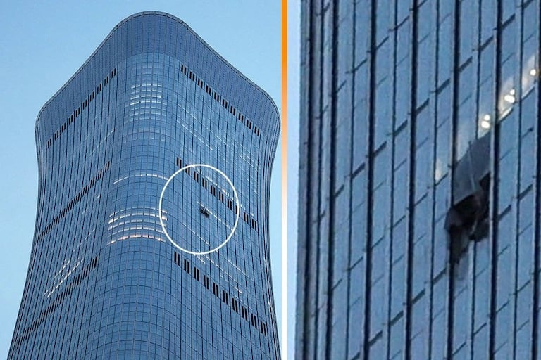 Una avioneta se estrelló contra el China Zun, el edificio más alto de Pekín, provocando daños visibles en la fachada acristalada y un amplio despliegue de emergencia.