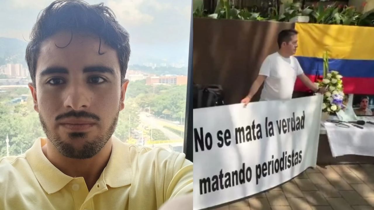 Periodistas realizaron plantón en Medellín tras asesinato de Mateo Pérez