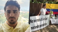 Periodistas realizaron plantón en Medellín tras asesinato de Mateo Pérez