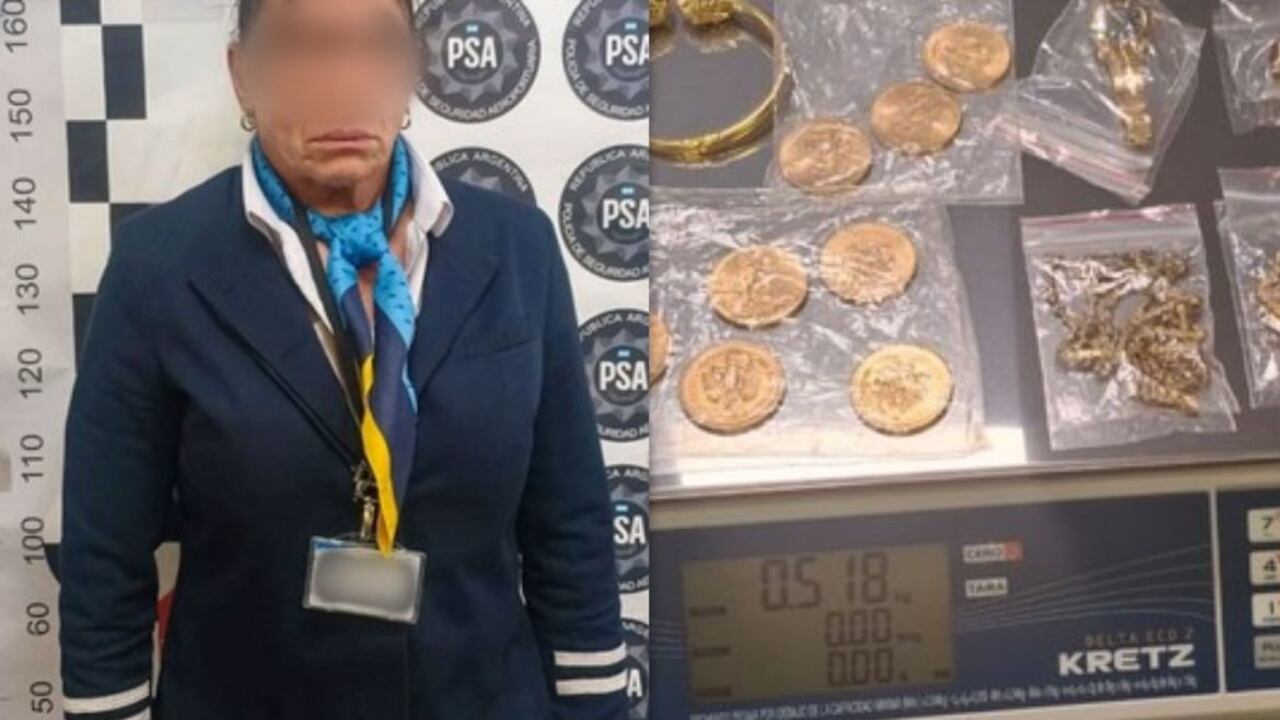 Azafata argentina de 64 años es investigada por intento de contrabando de artículos de lujo