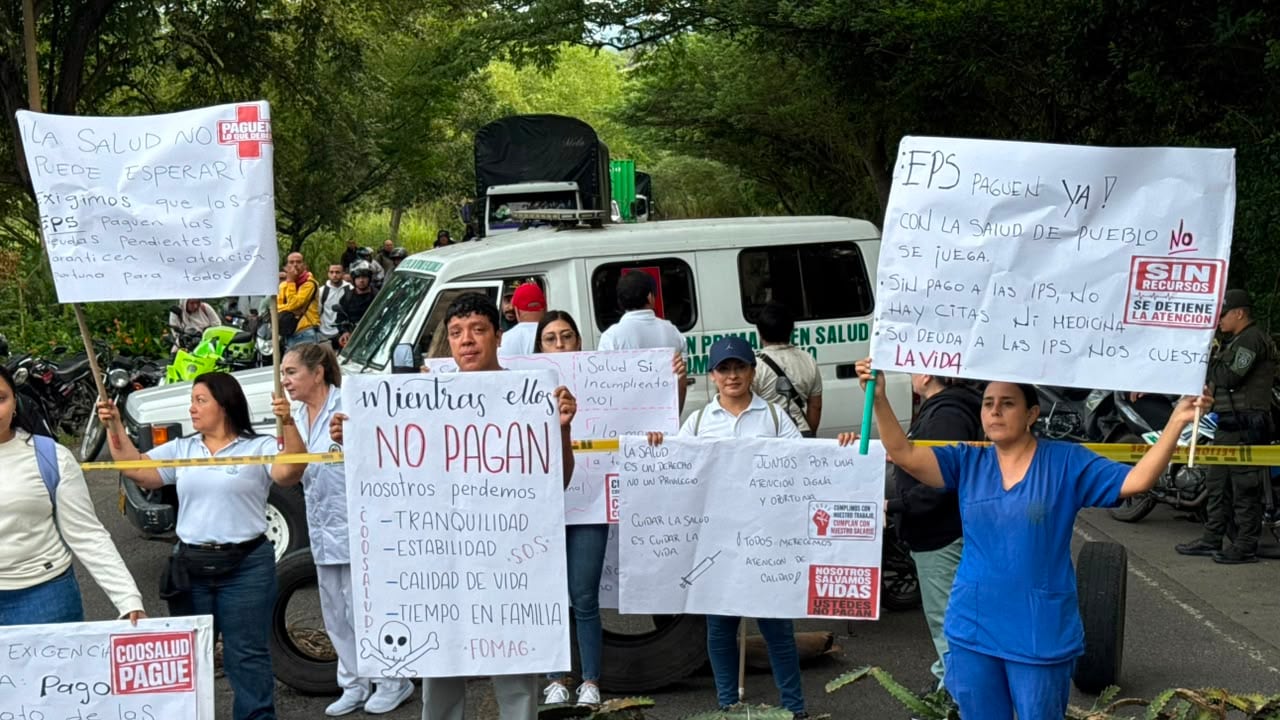 Funcionarios del hospital de Roldanillo denuncian no solo la falta de salario, sino la falta de especialistas para la atención.