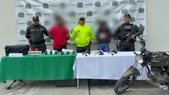 Los dos capturados fueron dejados a disposición de las autoridades competentes.