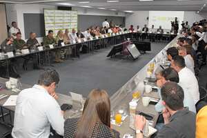 Reunión de Seguridad COP16 Entre el Bloque Regional Parlamentario y Ministro de Defensa Iván Velásquez.