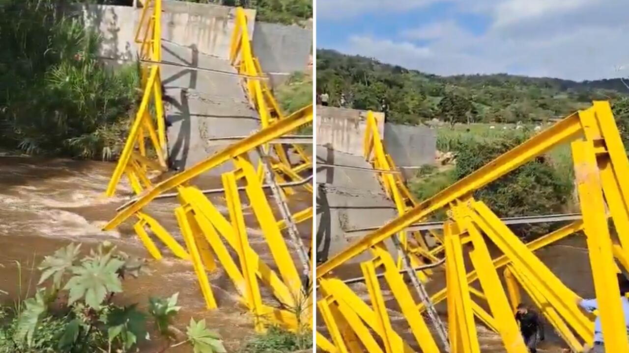 El puente colapsó en la tarde de este miércoles 25 de febrero.