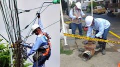 Trabajos de acueducto y energía en Cali, Emcali