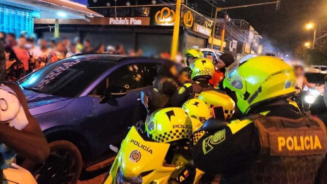 Ataque sicarial en la Avenidad Ciudad de Cali.