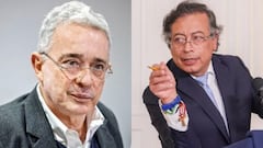 Álvaro Uribe Vélez y Gustavo Petro.
