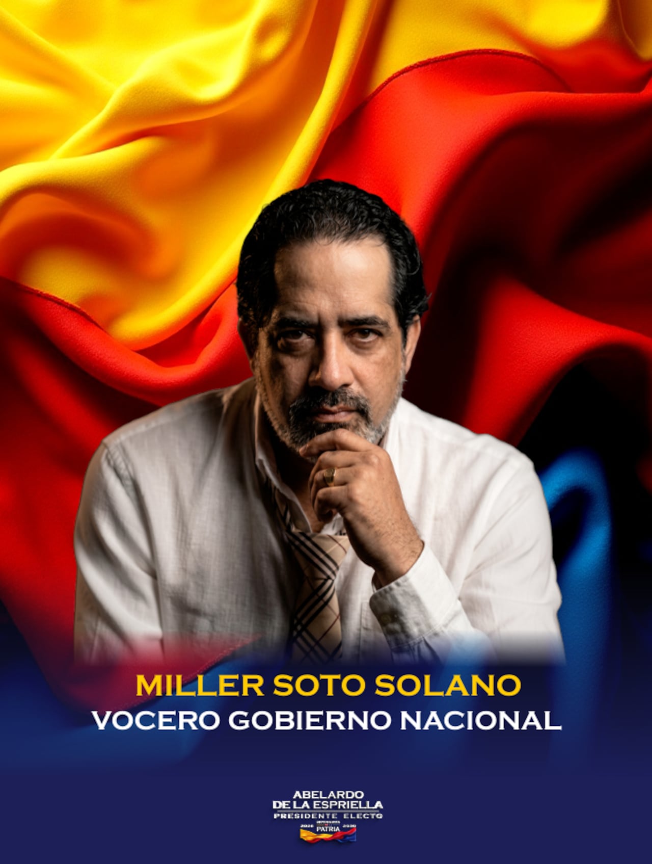 Miller Soto, vocero del Gobierno Nacional.