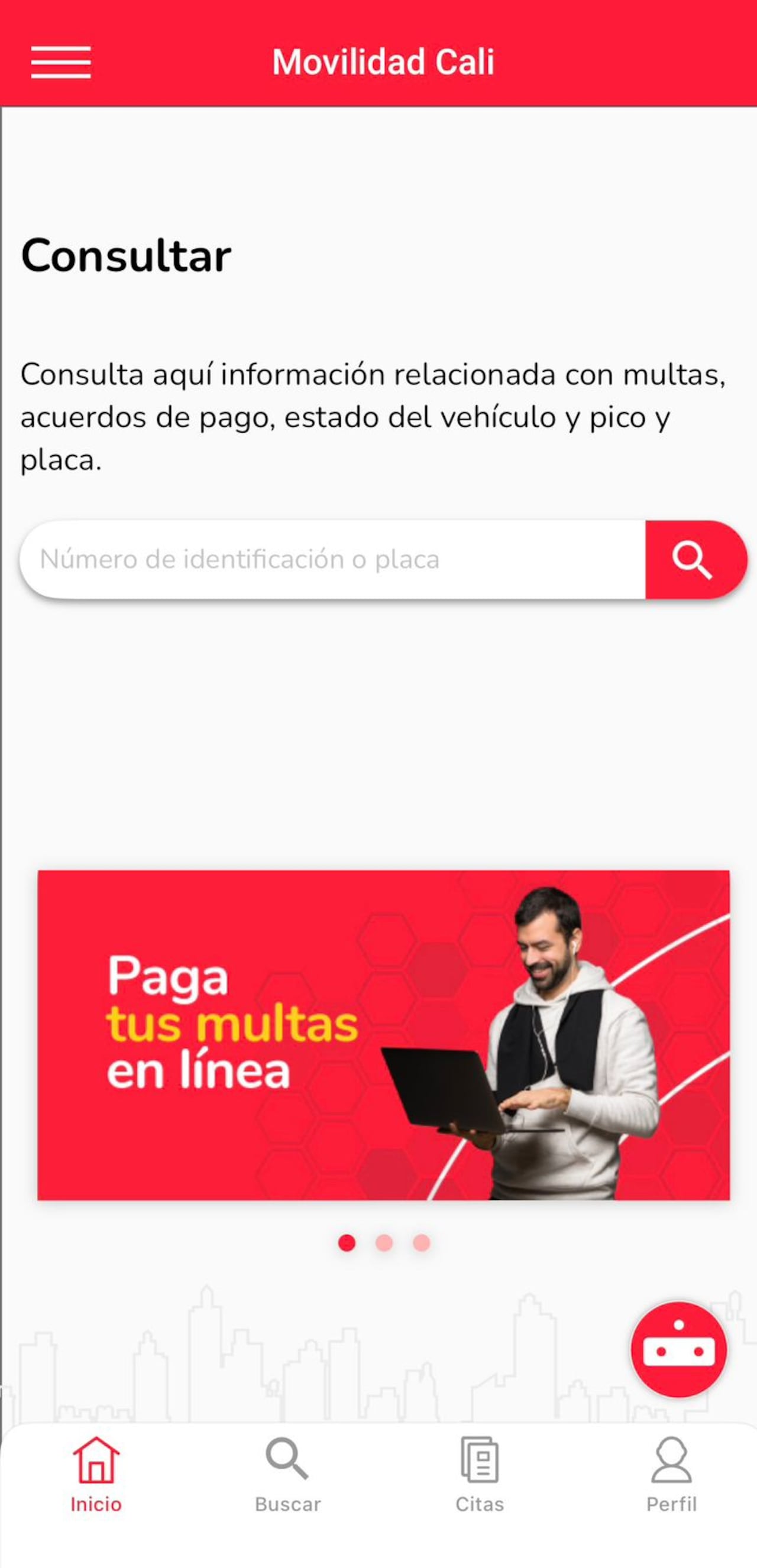 Aplicación Movilidad Cali