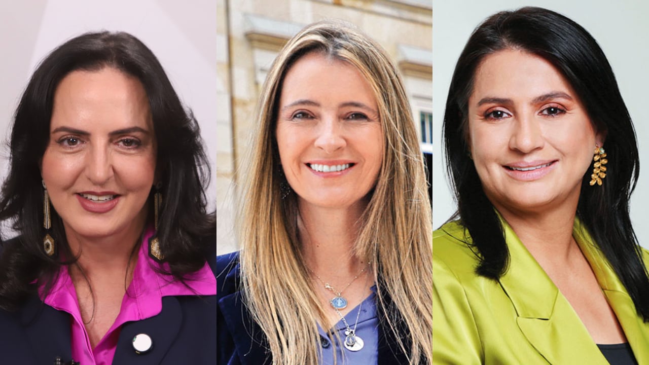 Senadoras María Fernanda Cabal, Paloma Valencia y Paola Holguín.