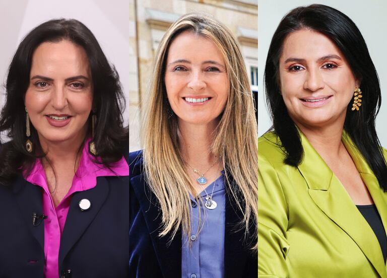 Senadoras María Fernanda Cabal, Paloma Valencia y Paola Holguín.