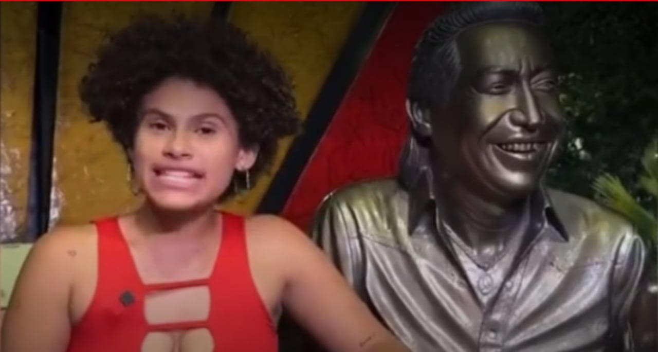 Mujer dice estar embarazada de la estatua de Diomedes Díaz