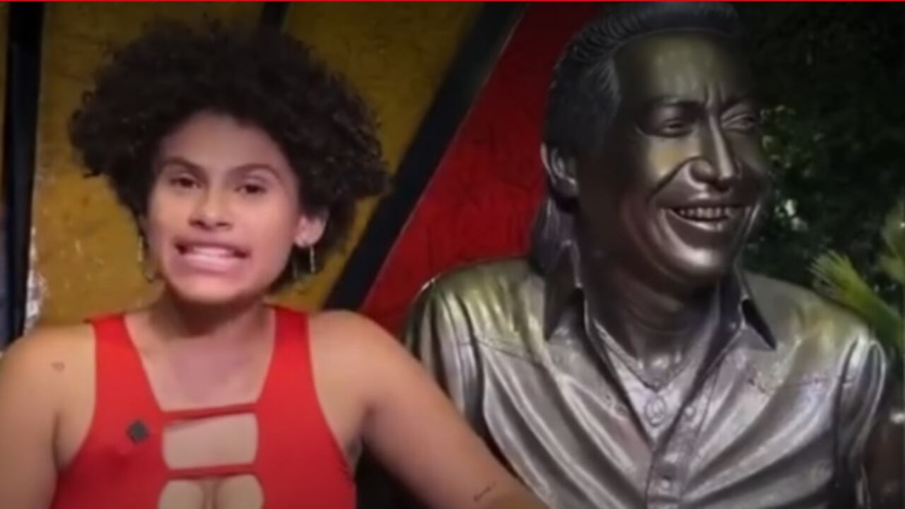 Mujer dice estar embarazada de la estatua de Diomedes Díaz