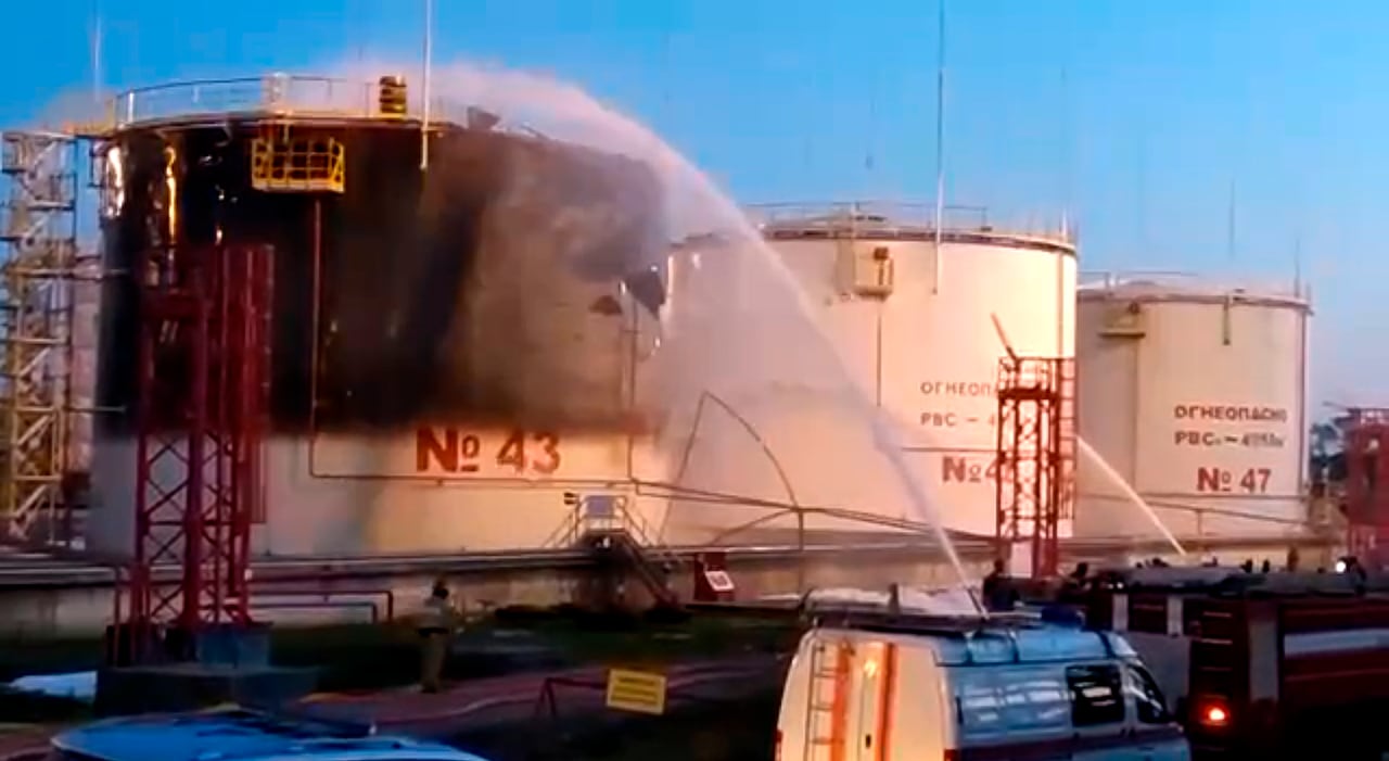 Refinería de petróleo en la región de Krasnodar