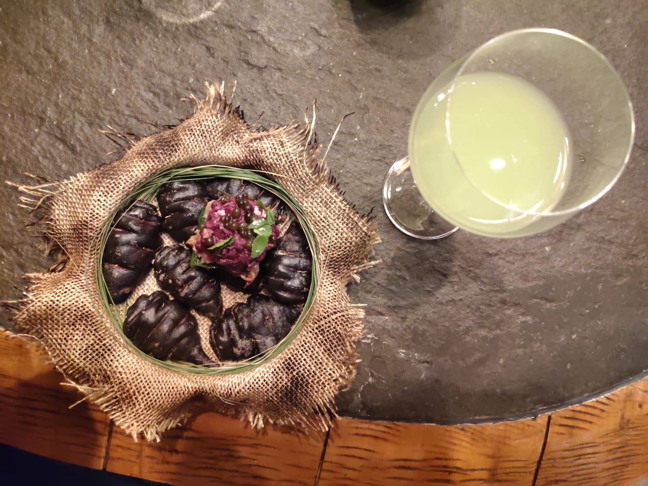 Cena en el restaurante Maya de Perú.