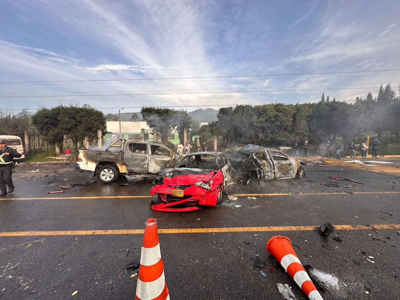 Accidente en el peaje Casablanca, entre Zipaquirá y Ubaté