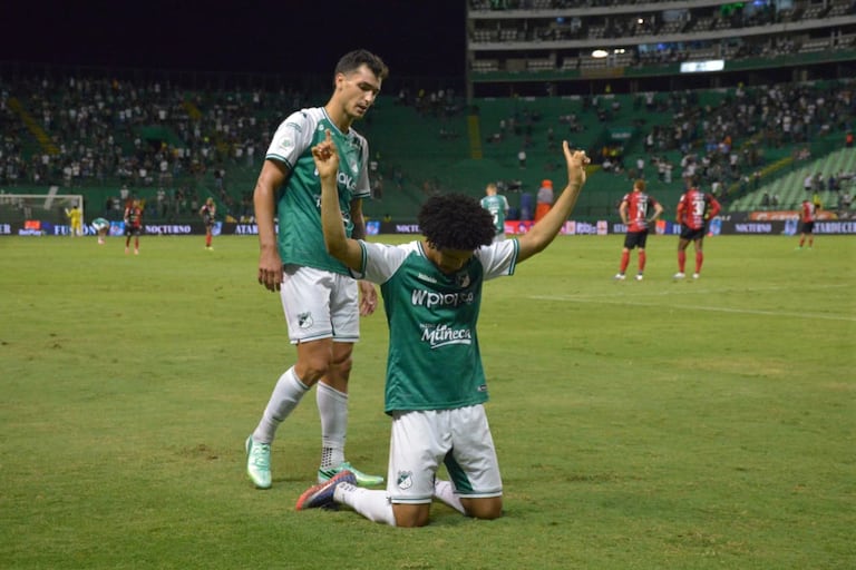 Momento del partido entre Deportivo Cali y Cúcuta Deportivo por la fecha 11 del segundo semestre de la Liga Colombiana 2026.