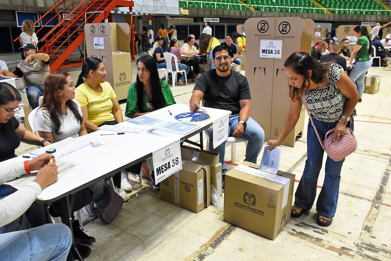 Elecciones Presidenciales 2026, Puesto de votación Coliseo del Pueblo.