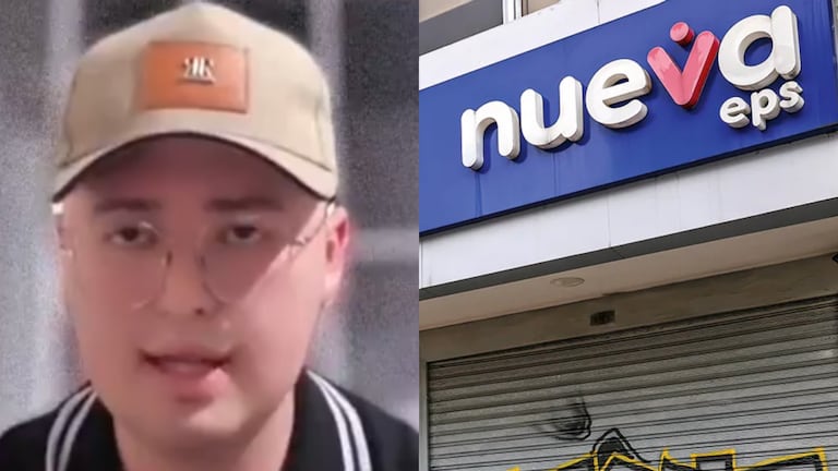 Jeisson Pinzón, el joven que falleció, y la Nueva EPS, entidades que debía darle su medicamento.