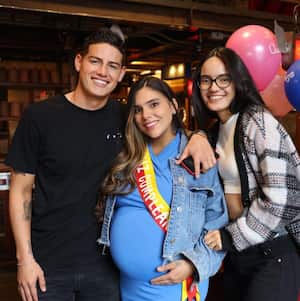 James Rodríguez y su hermana Juana Valentina