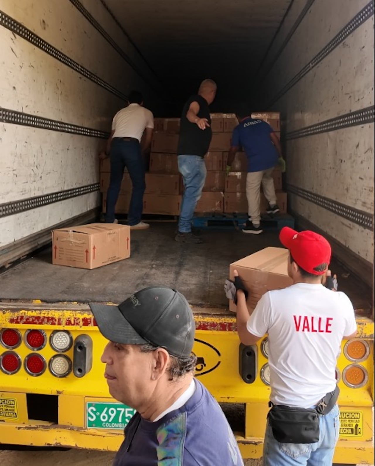 Ayuda humanitaria proveniente de Guatemala.