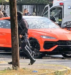 Un comando armado atacó el Lamborghini en el que se movilizaba Alberto Prieto Valencia.
