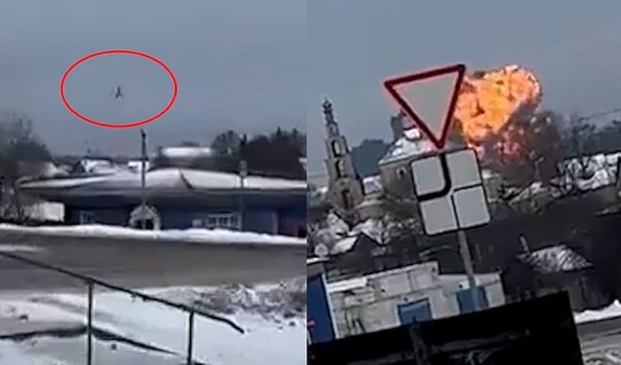 Avión ruso se desplomó
