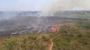 El incendio, según información de la comunidad, se presentó en el barrio El Rodeo.