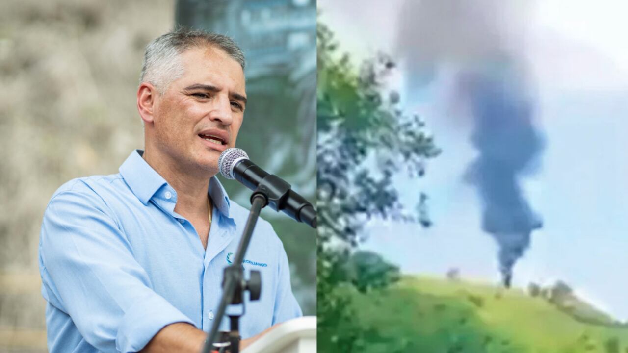 Gobernador de Antioquia, Andrés Julián Rendón, y acción terrorista de las disidencias de las Farc en Amalfi.