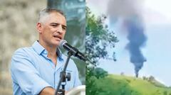 Gobernador de Antioquia, Andrés Julián Rendón, y acción terrorista de las disidencias de las Farc en Amalfi.