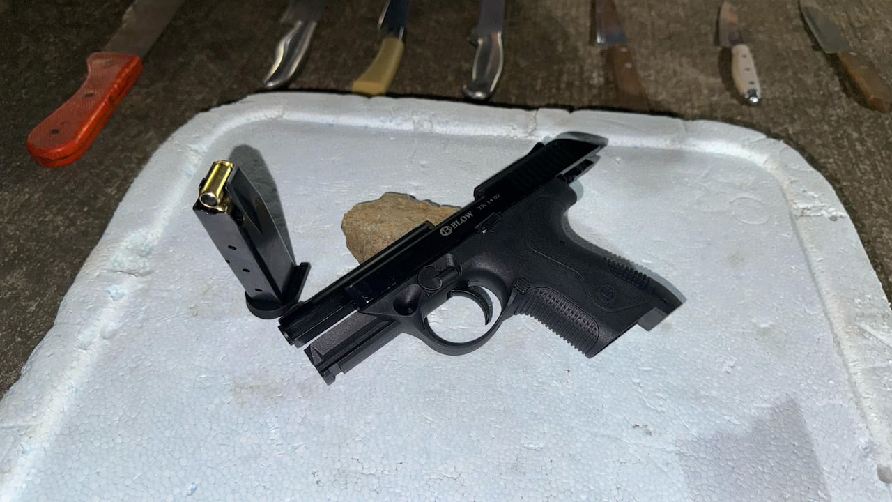 A pesar de las recomendaciones de las autoridades, se incautaron varias armas.